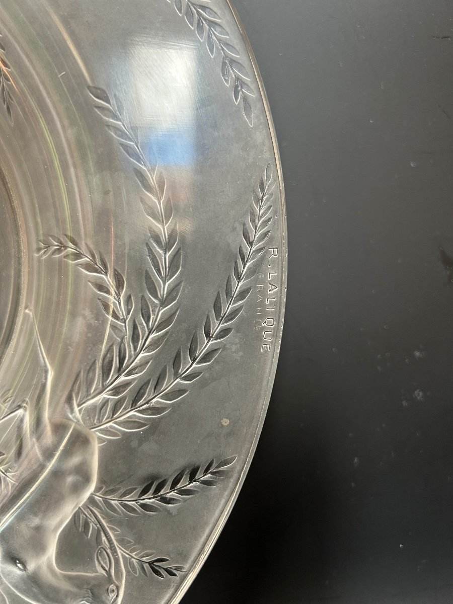 René Lalique Coupe Art Déco Modèle Gazelles-photo-4