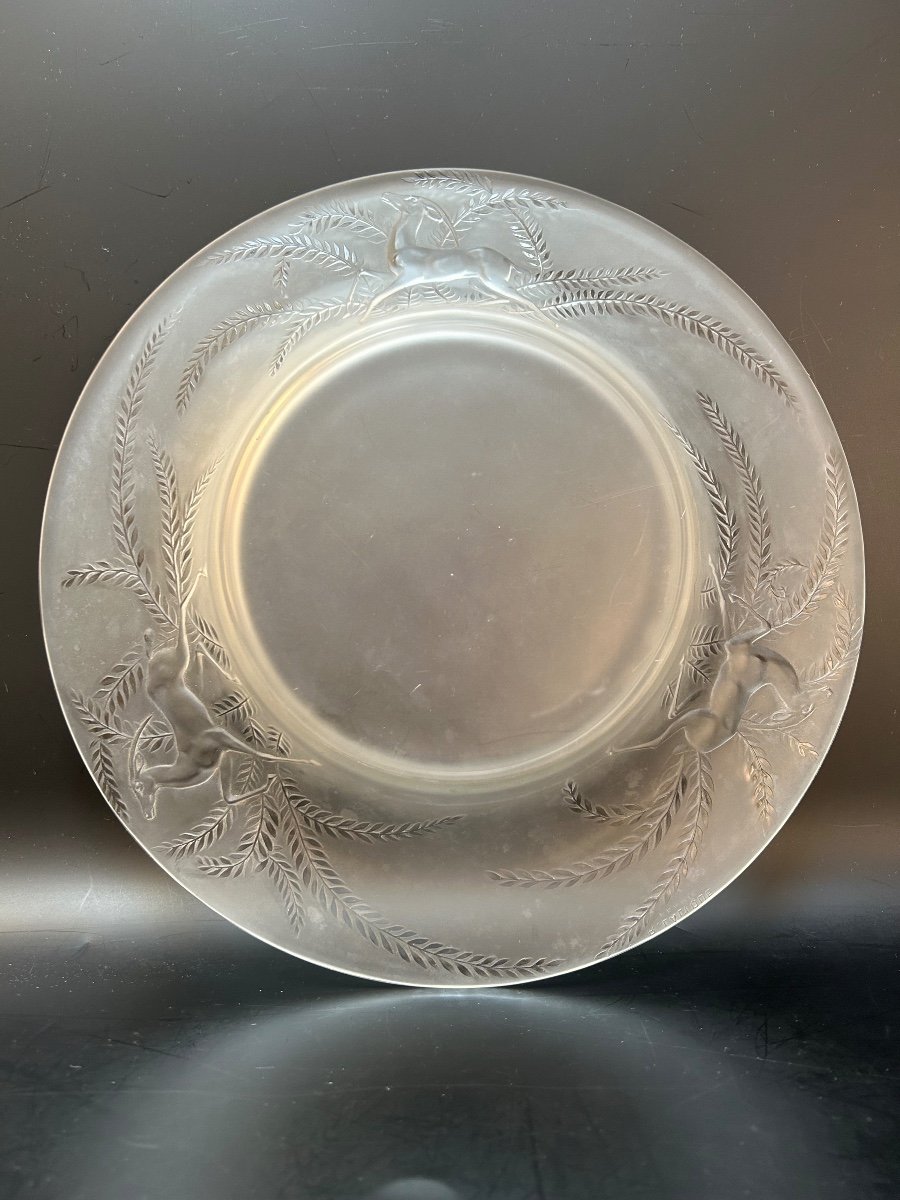 René Lalique Coupe Art Déco Modèle Gazelles-photo-6