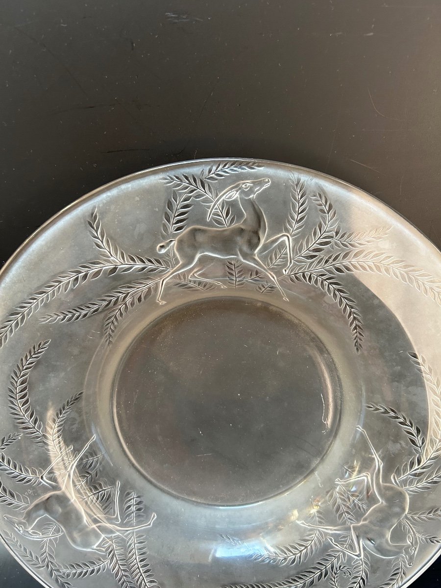 René Lalique Coupe Art Déco Modèle Gazelles-photo-7