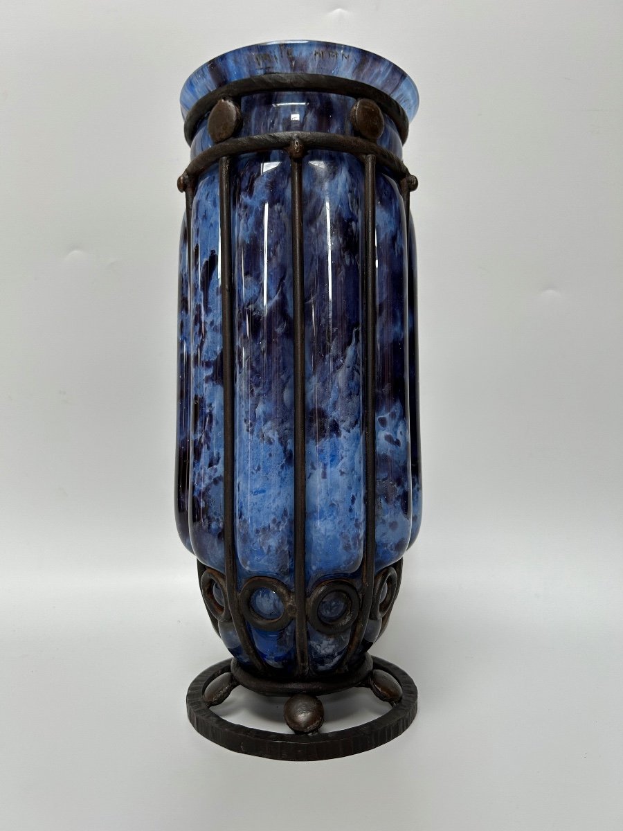 André Delatte Vase Art Déco -photo-4