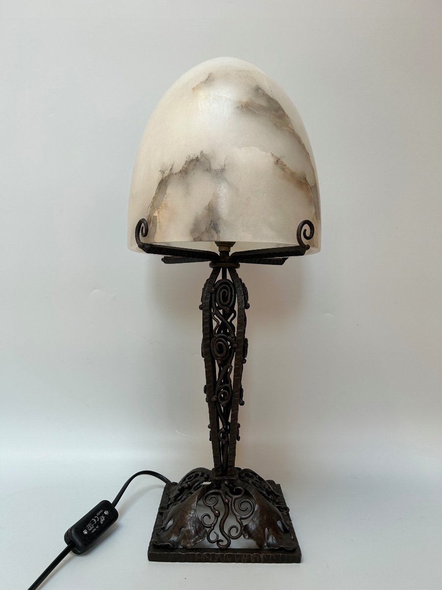 Edgar Brandt Art Deco Lamp 