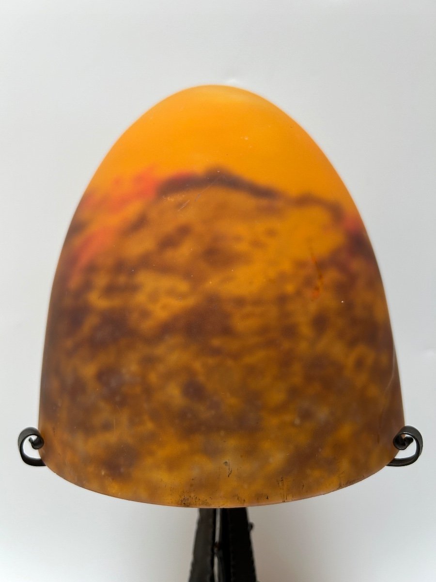 Muller Brothers Luneville Art Deco Lamp -photo-3