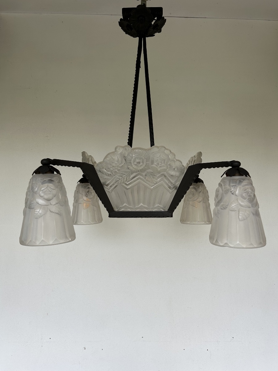 Noverdy Lustre Art Déco 