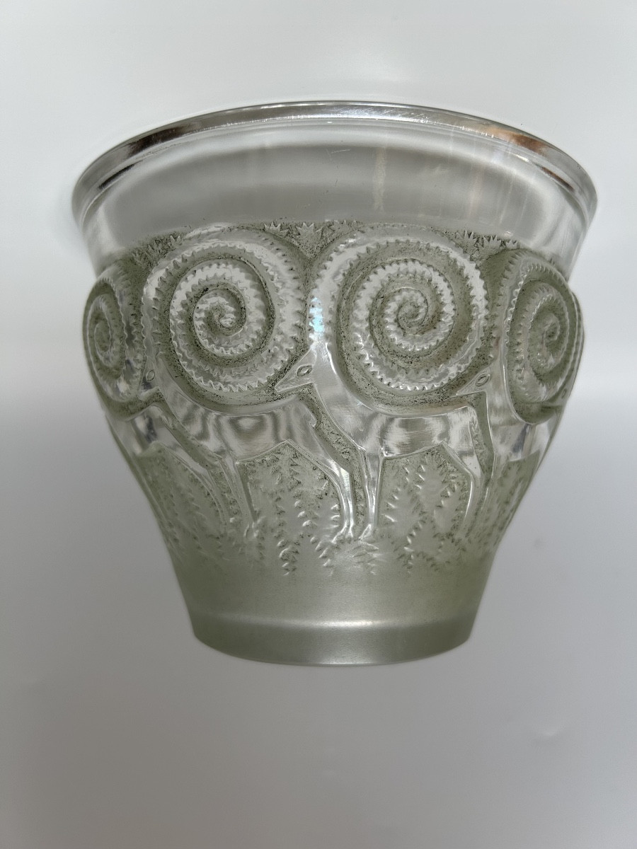 René Lalique Art Deco Vase Rennes Model-photo-4
