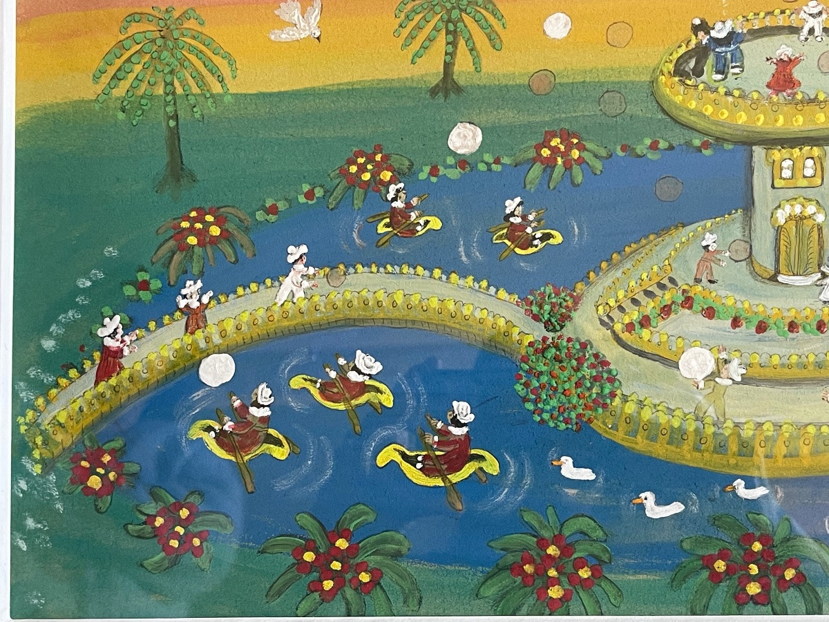 Simone Le Moigne Tableau" La Montgolfière" 1999-photo-3