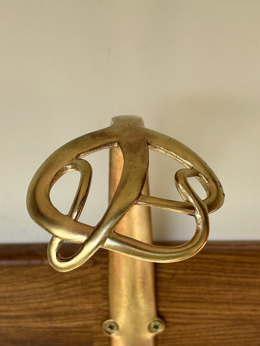 Set de 3 Patères Bronze Art Nouveau Attribué à Henry Van de Velde -photo-3