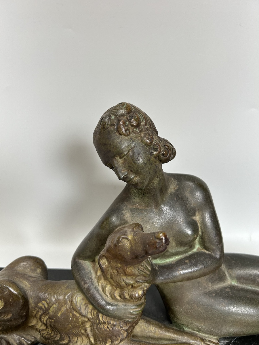 Sculpture art déco signée L. BRUNS-photo-3