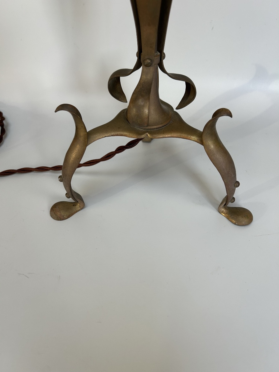 Lampe art nouveau dans le style de WAS. Benson-photo-4