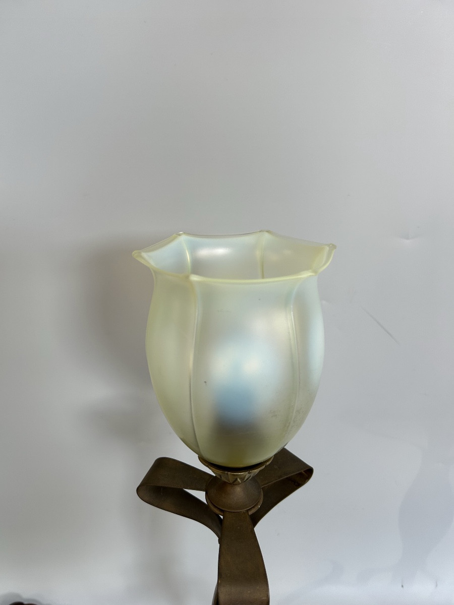 Lampe art nouveau dans le style de WAS. Benson-photo-2