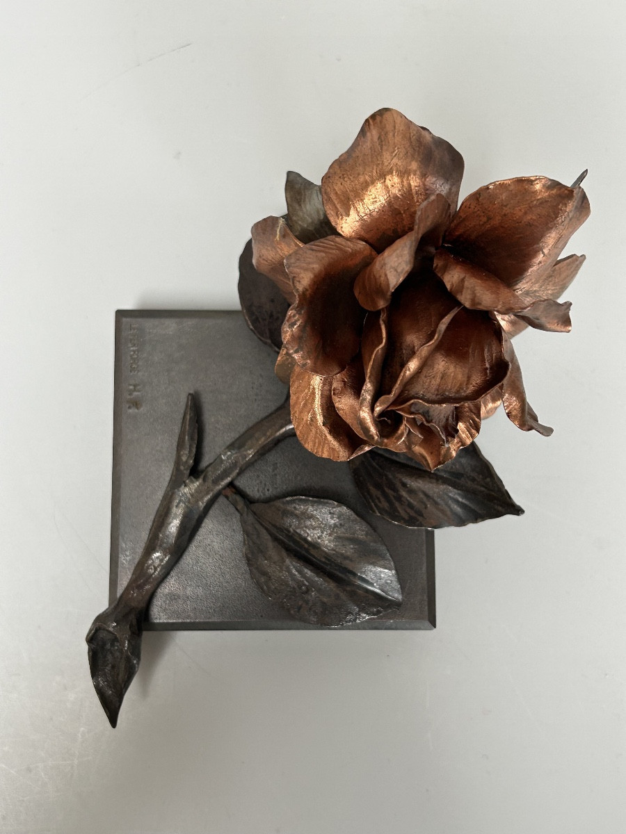 Art Deco Paperweight By "le Fer Forgé" Henri Fournet