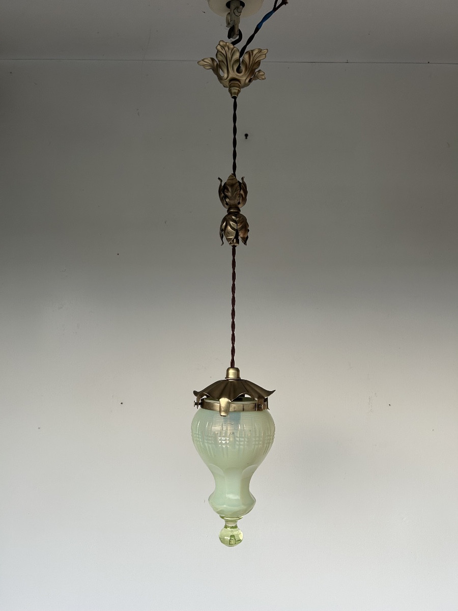 Suspension art nouveau de général électrique dans le goût de was benson 
