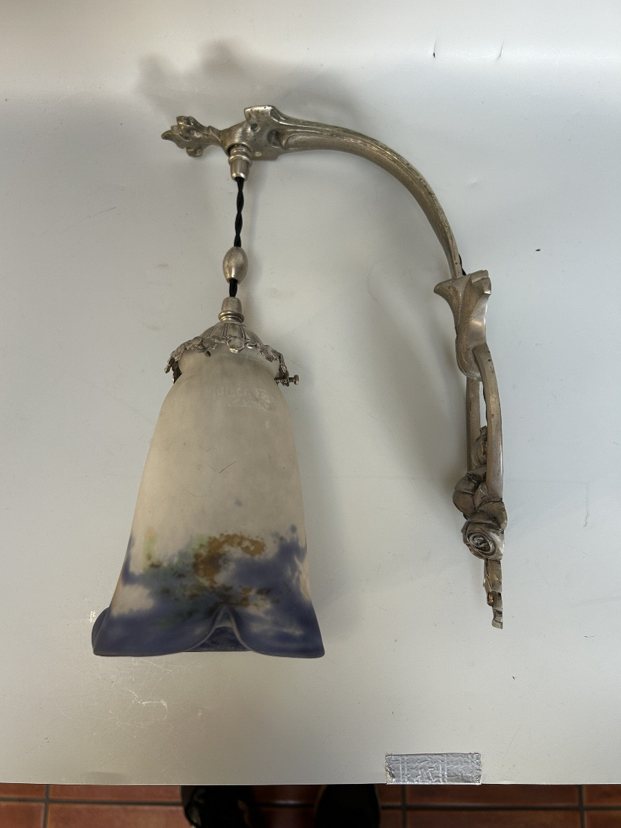 Muller Frères Luneville Art Deco Wall Sconce -photo-4