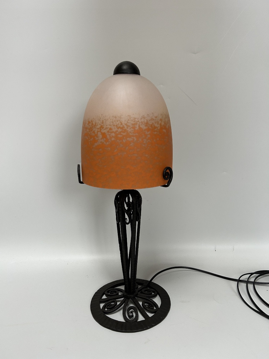 Schneider lampe art déco -photo-1