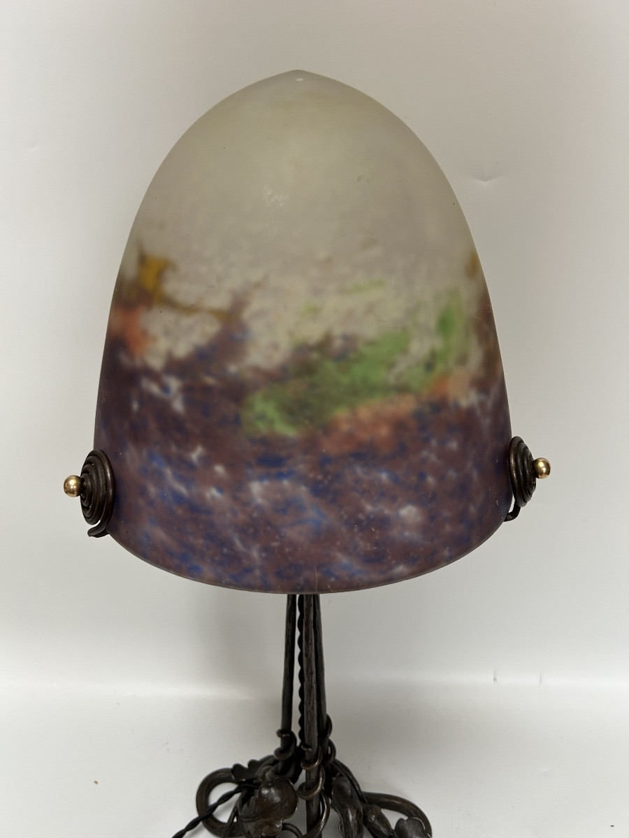 Muller Frères luneville lampe art nouveau -photo-2