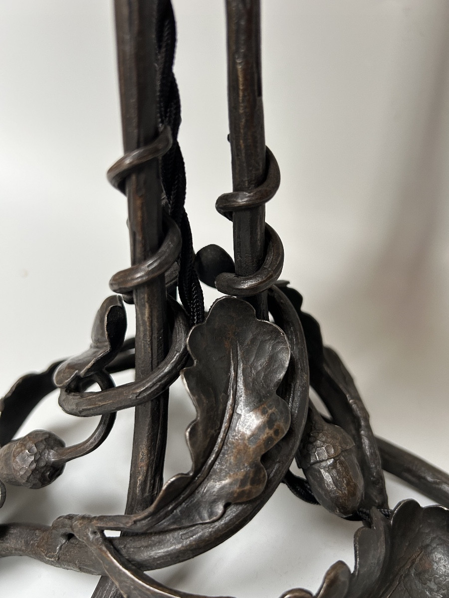 Muller Frères luneville lampe art nouveau -photo-4