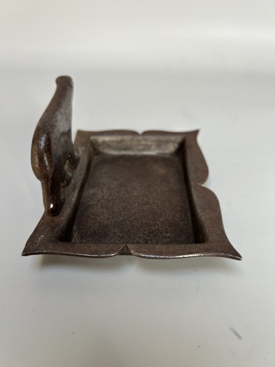 Edgar Brandt Art Deco Ashtray -photo-3