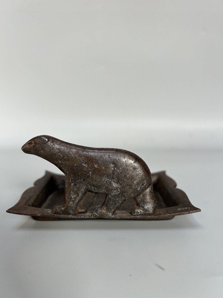 Edgar Brandt Art Deco Ashtray -photo-4