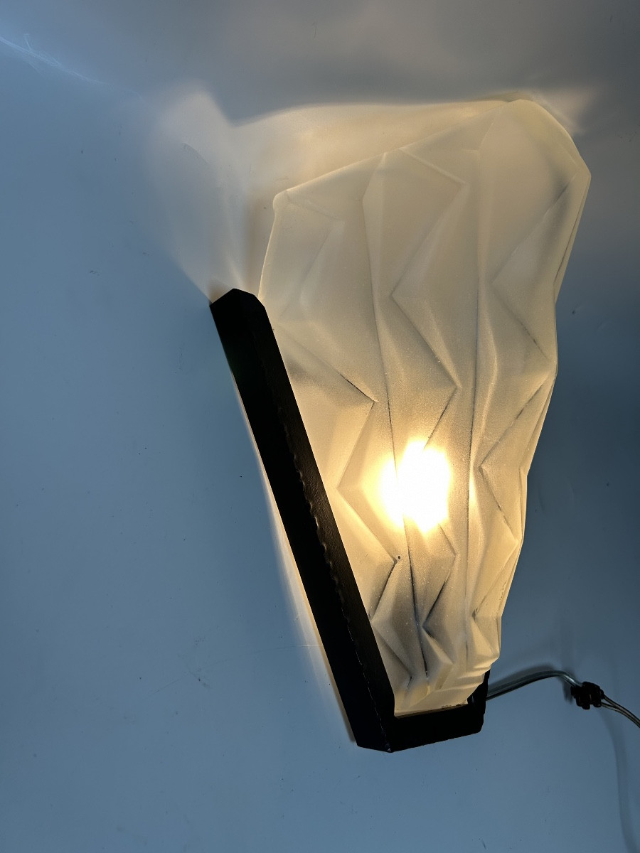 Degué Suite Of 3 Art Deco Wall Lights -photo-7