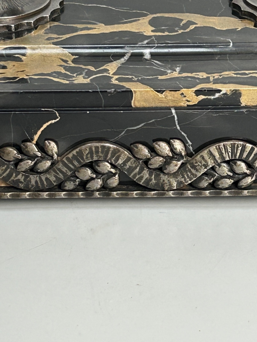 Edgar Brandt encrier art déco -photo-4