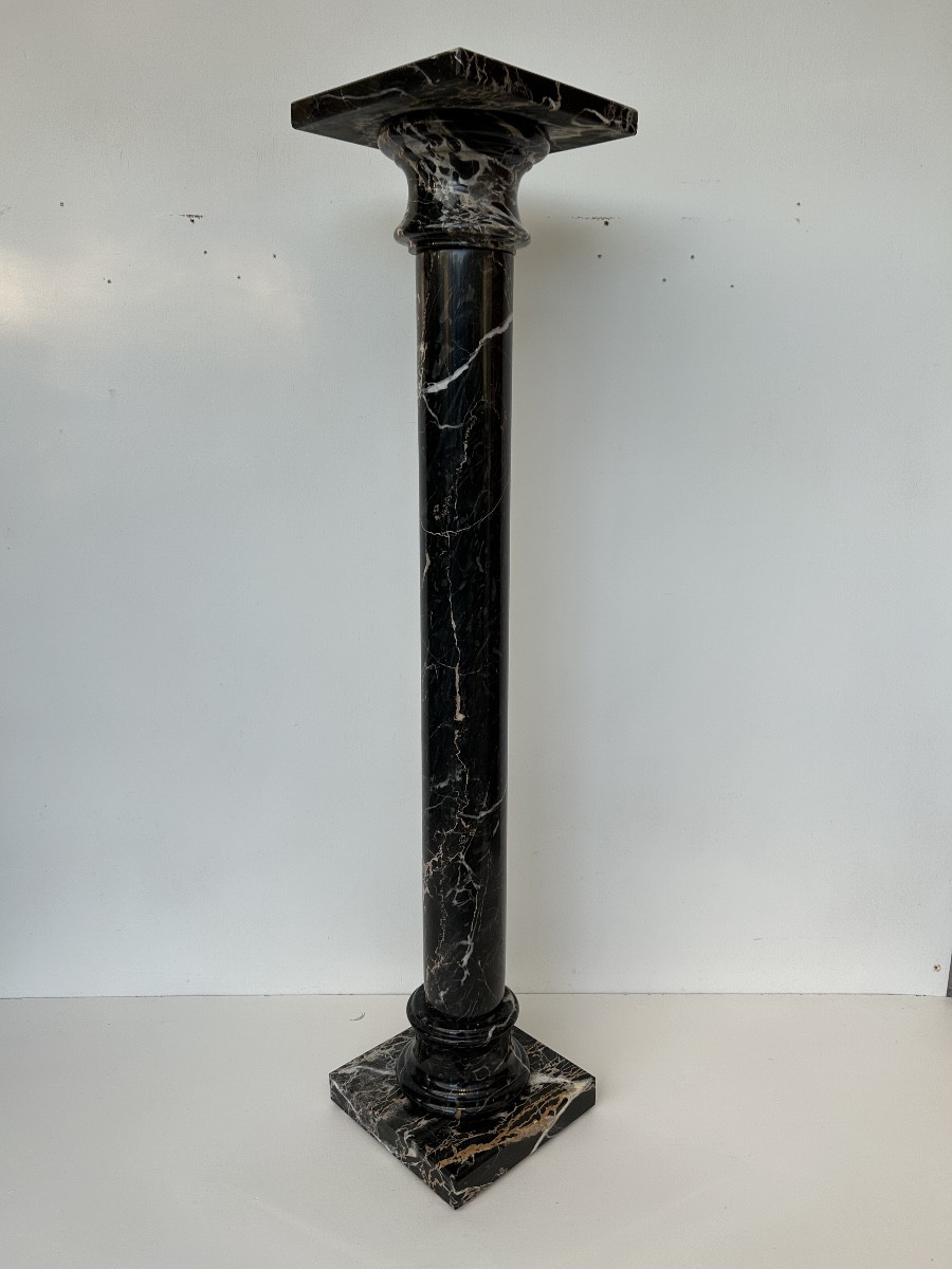 Sellette art déco en marbre portor 