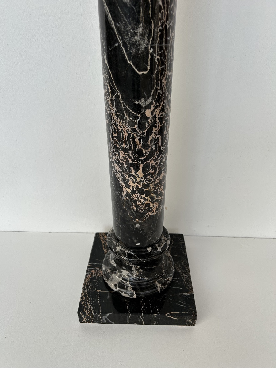 Sellette art déco en marbre portor -photo-2