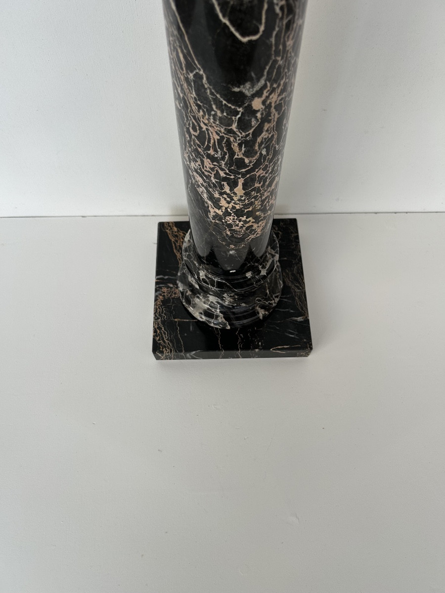 Sellette art déco en marbre portor -photo-2