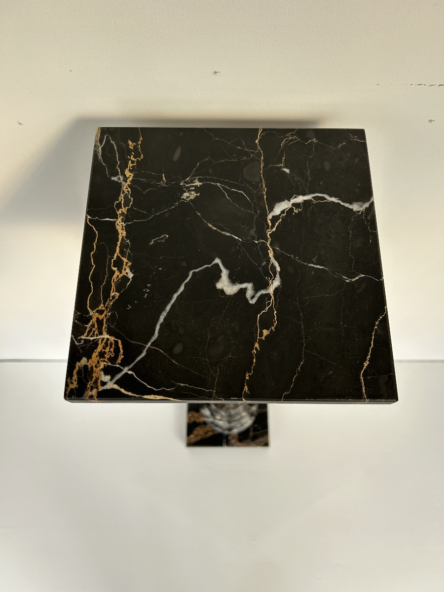 Sellette art déco en marbre portor -photo-4