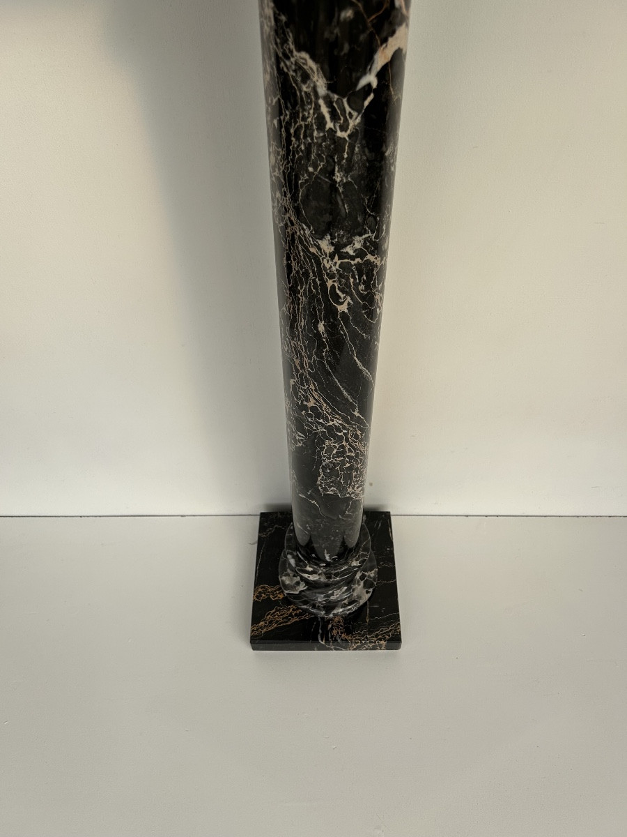 Sellette art déco en marbre portor -photo-5