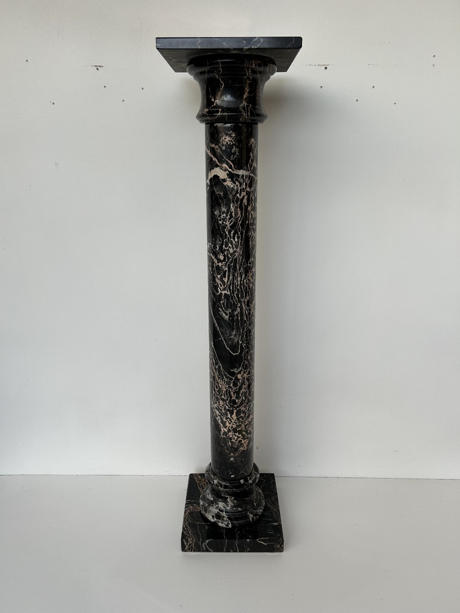 Sellette art déco en marbre portor 