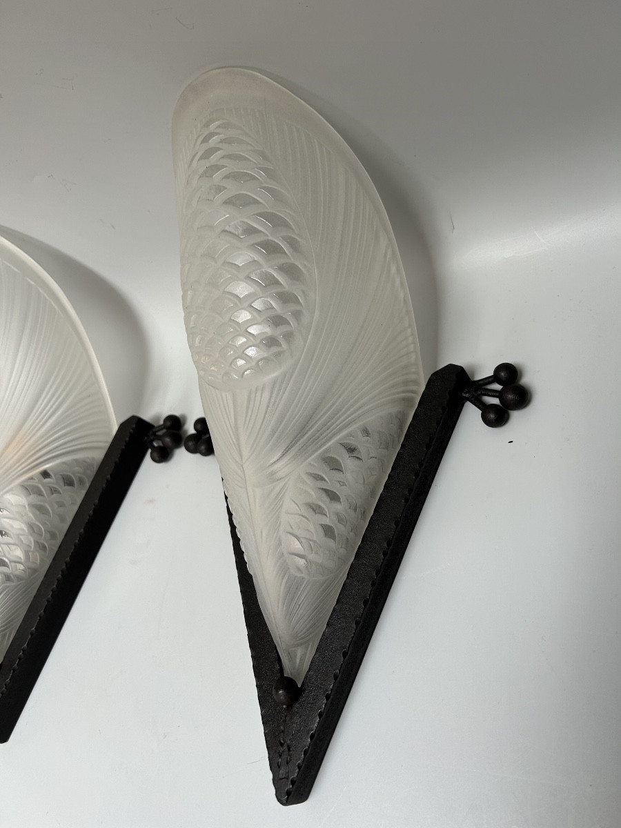 Paire d’appliques art déco de SEVB-photo-3