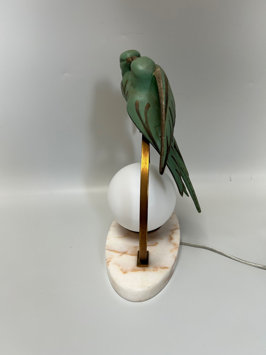 Art Deco Nightlight Attributed To H.de Vramy-photo-2