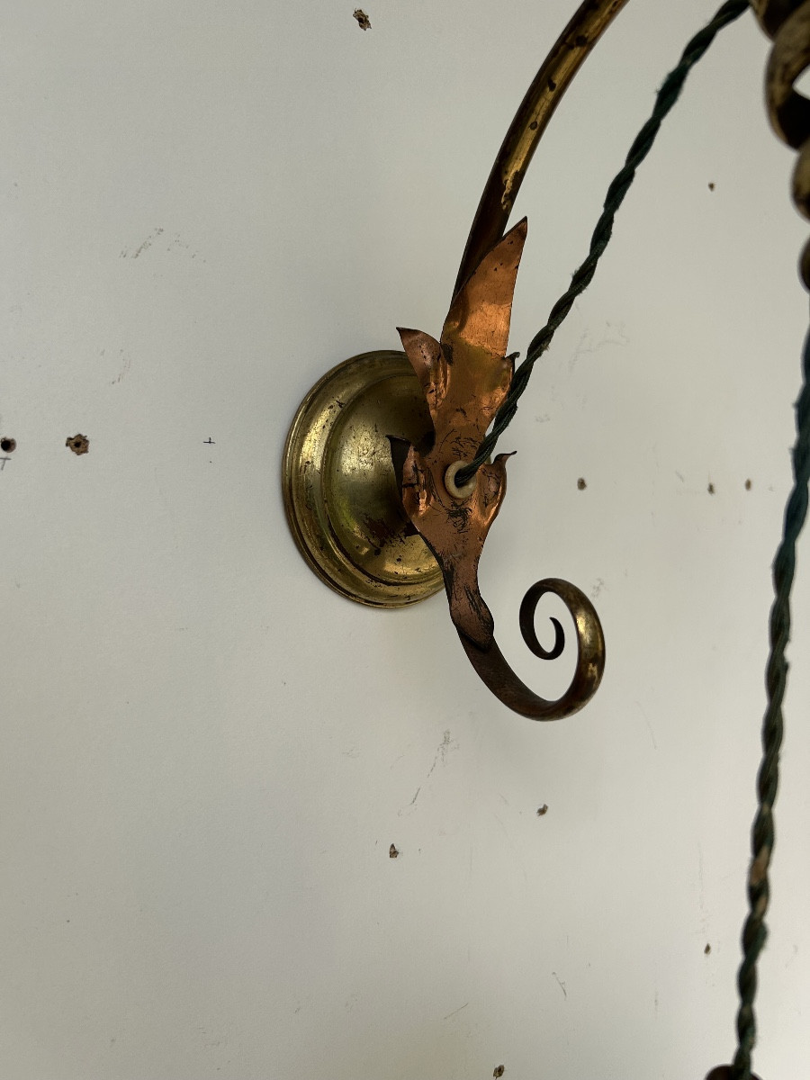 Was Benson Art Nouveau Wall Light -photo-3