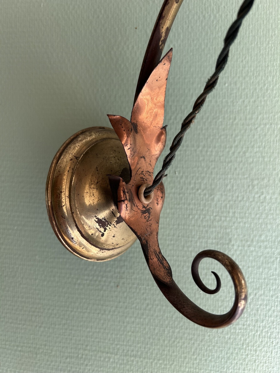 Was Benson Art Nouveau Wall Light -photo-1