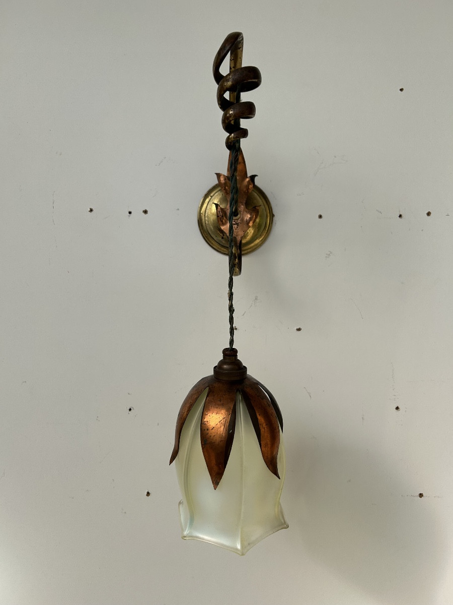 Was Benson Art Nouveau Wall Light 