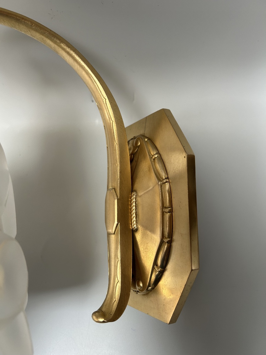 Pair Of Art Deco Sconces By Degué-photo-5