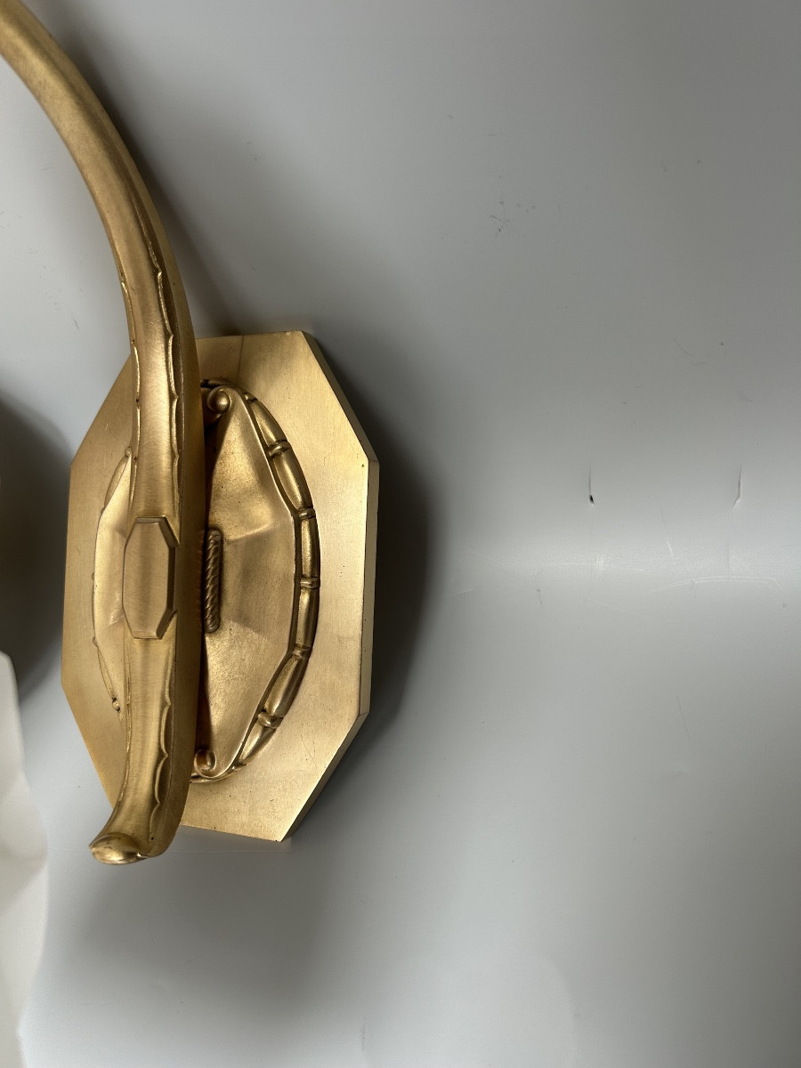 Pair Of Art Deco Sconces By Degué-photo-8