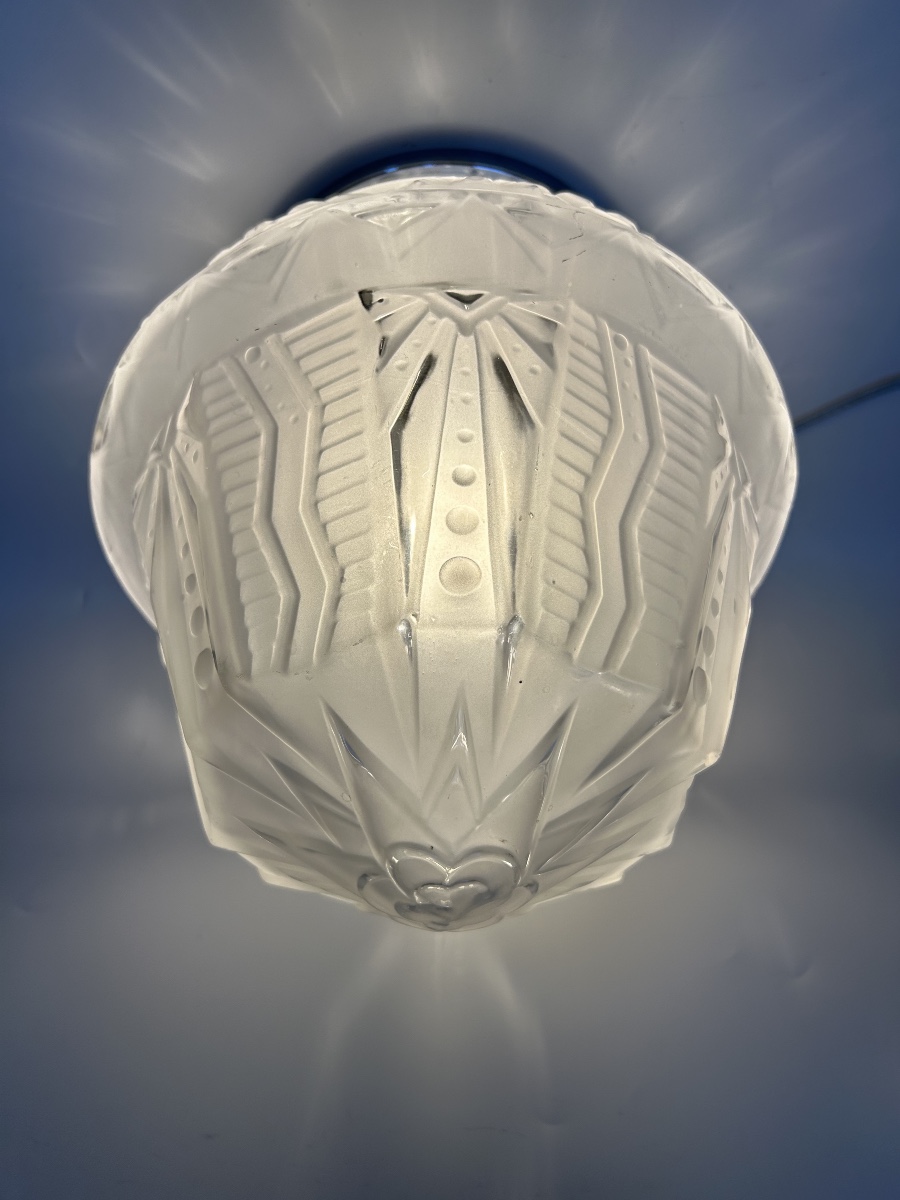Muller Frères Luneville Art Deco Ceiling Light-photo-1