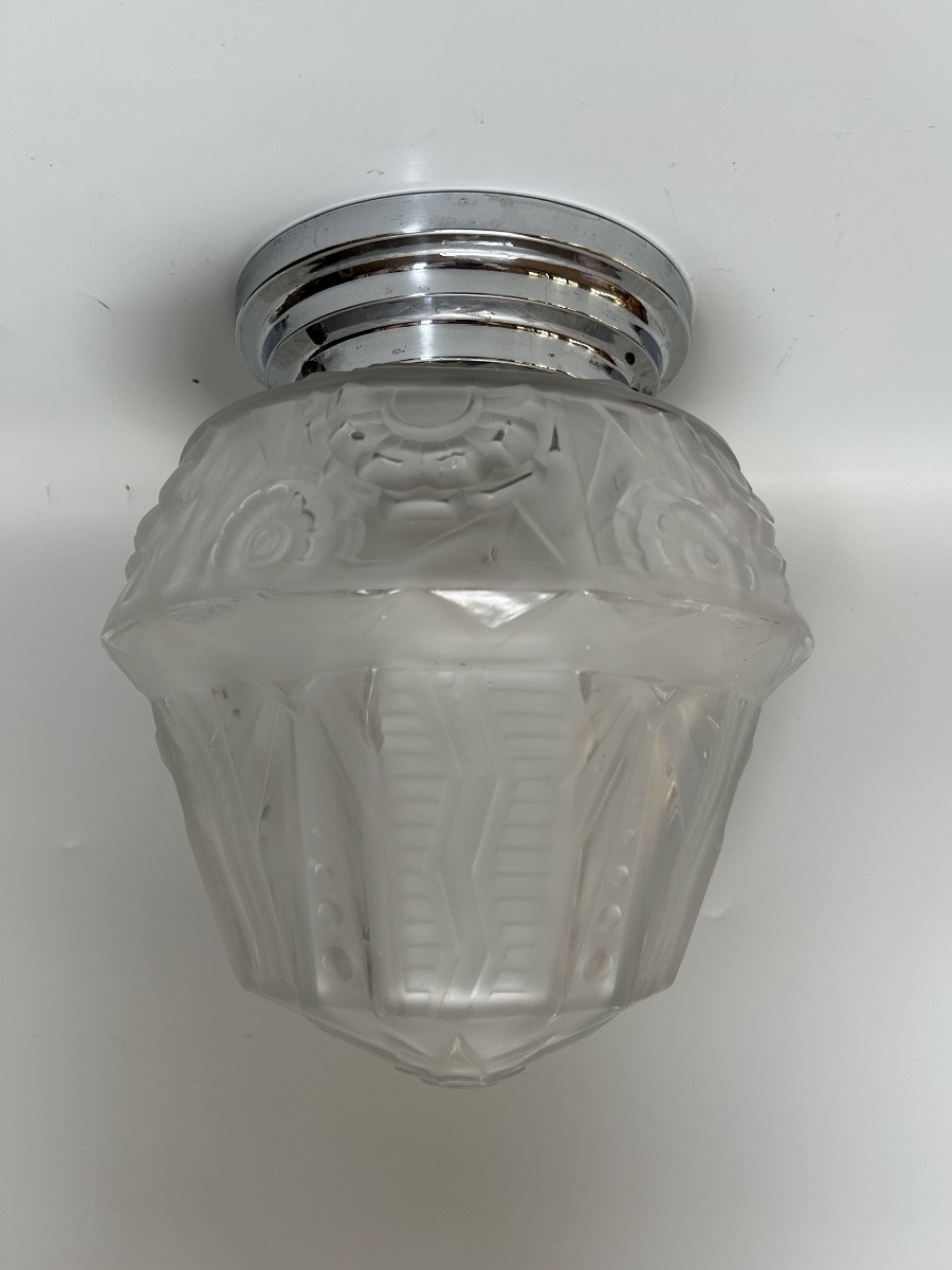 Muller Frères Luneville Art Deco Ceiling Light