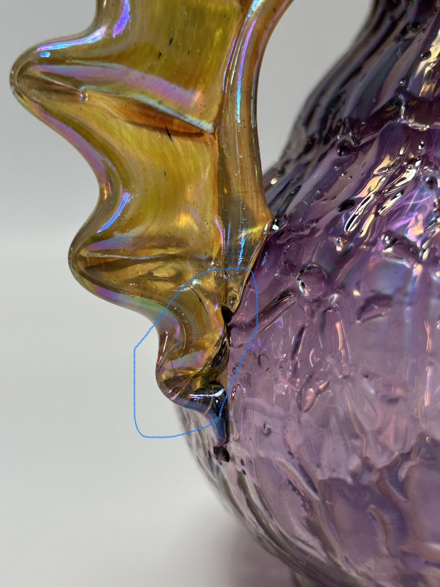 Loetz Attributed To Art Nouveau Vase-photo-4