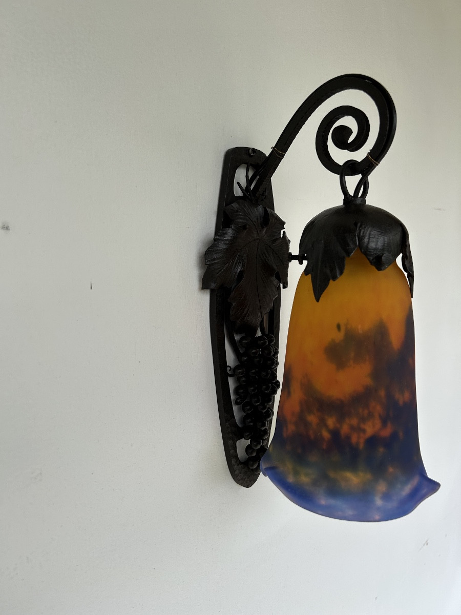 Muller Frères Luneville Wall Lamp Art Deco /art Nouveau