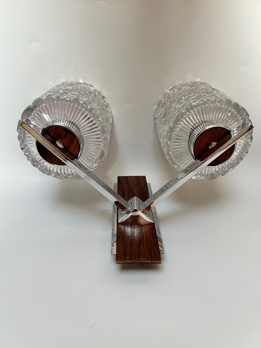 Set Of 3 Designer Wall Sconces From The 1960s–1970s-photo-4