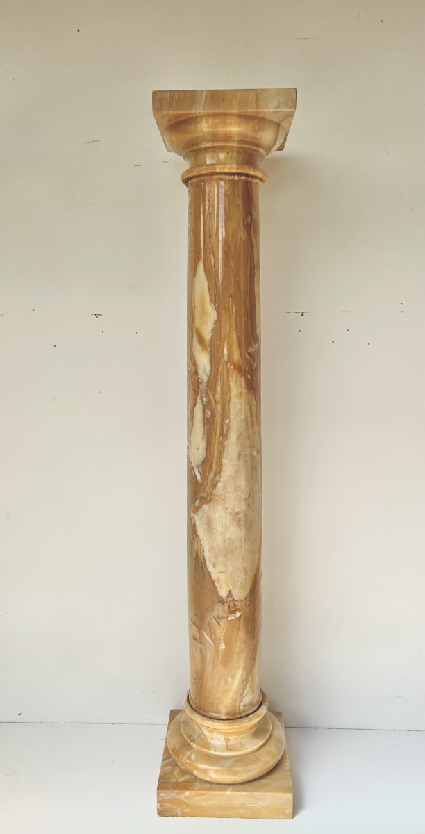 Sienna Marble Stool, Art Deco Period