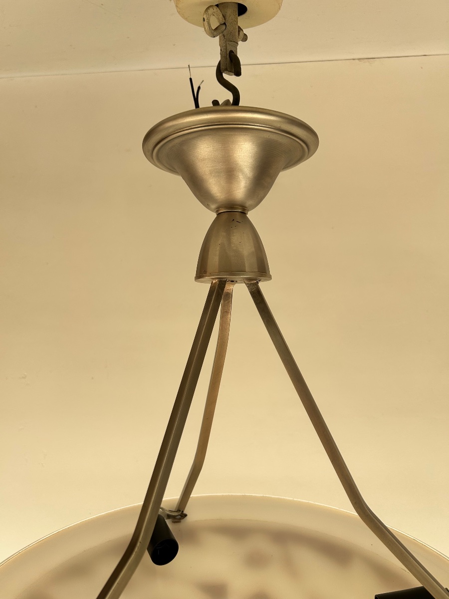 Art Deco Molded Glass Pendant Light-photo-3