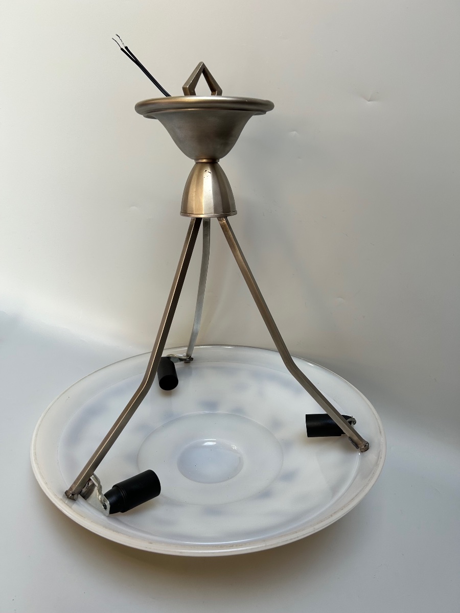 Art Deco Molded Glass Pendant Light-photo-7