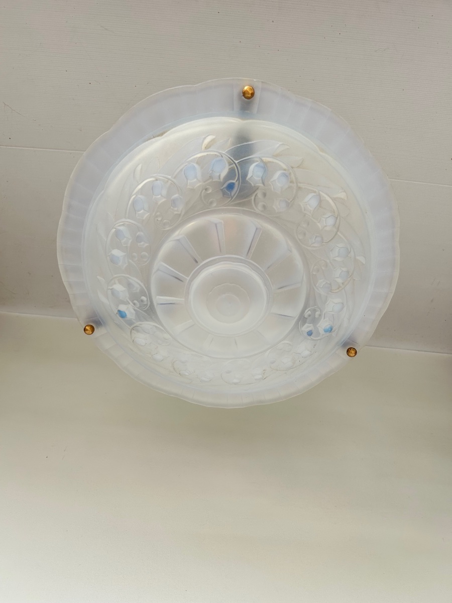 Art Deco Pendant Light Signed By P. Maynadier-photo-3