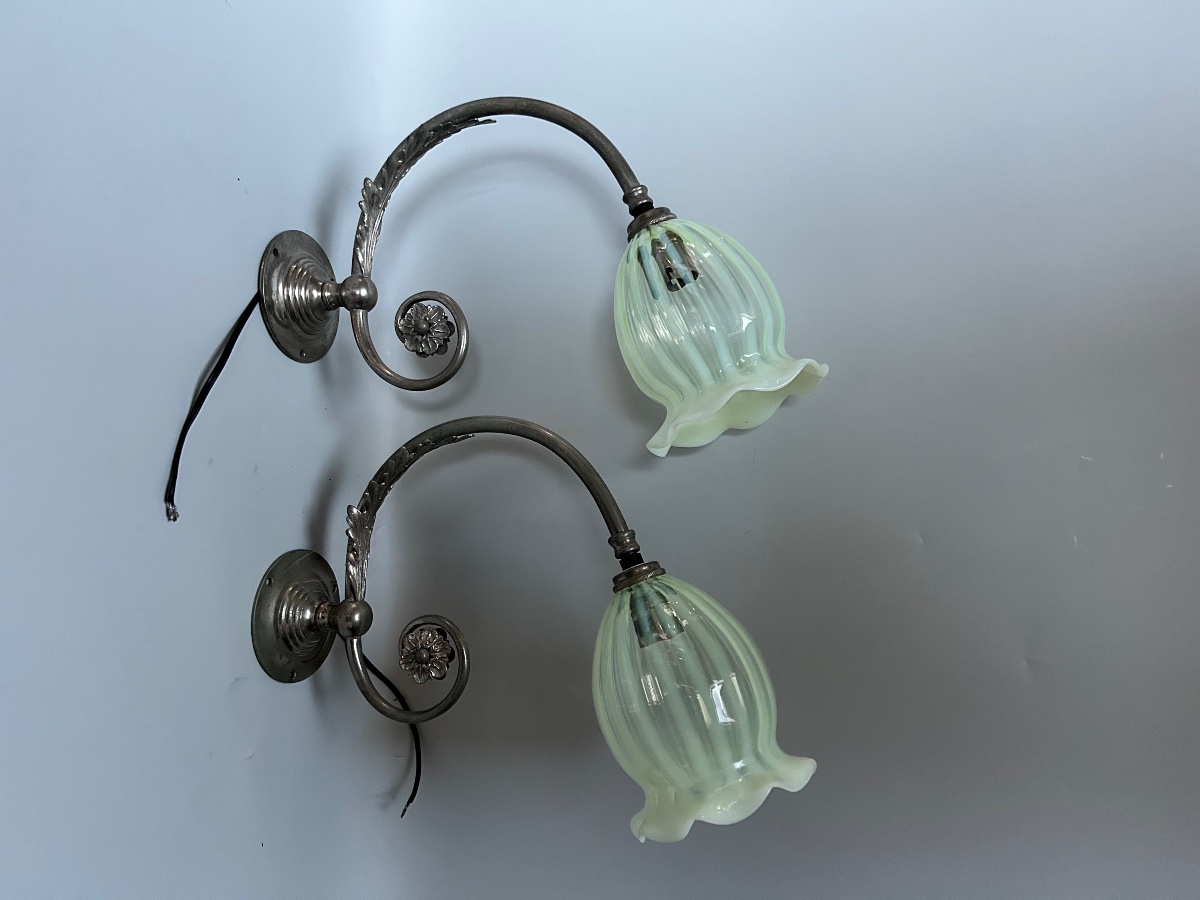 Paire d'Appliques Art Nouveau
