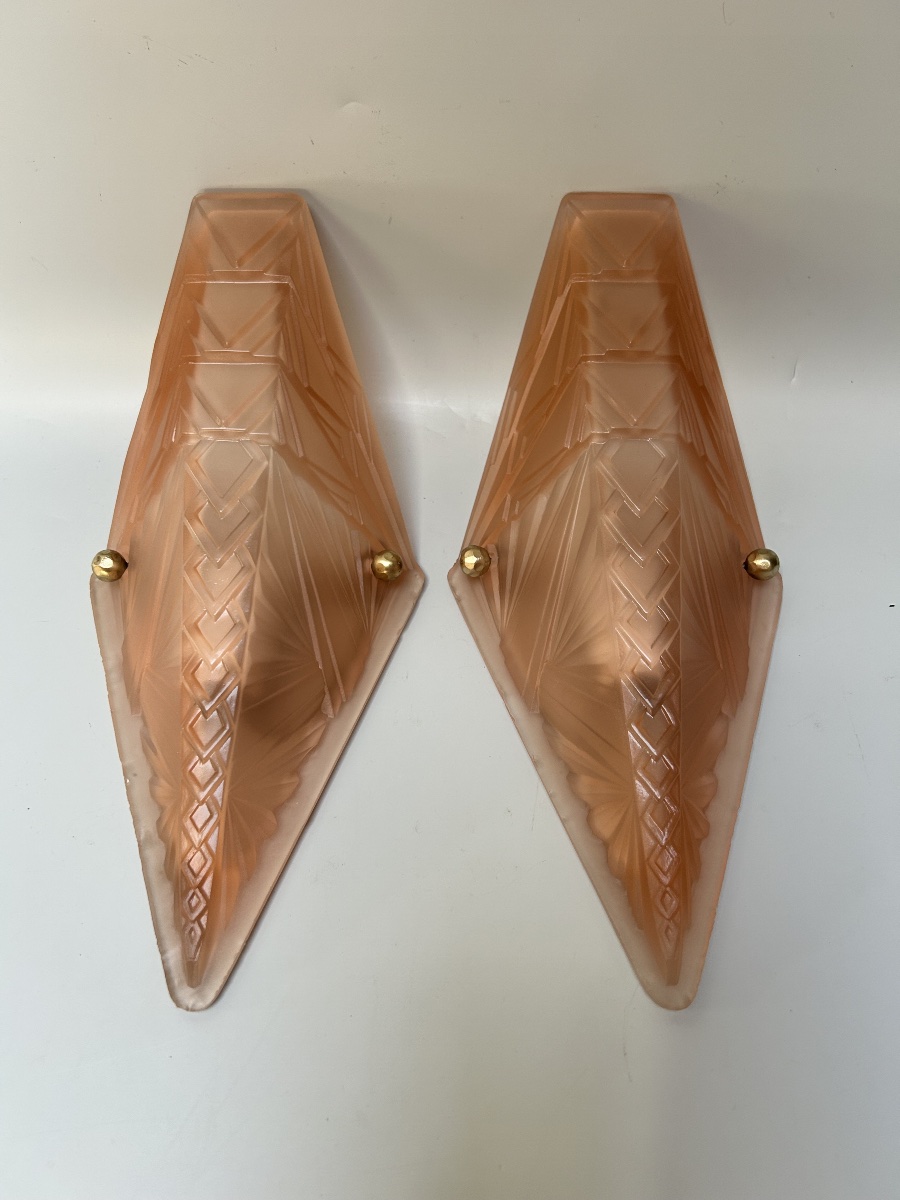 Pair Of Art Deco Wall Sconces 