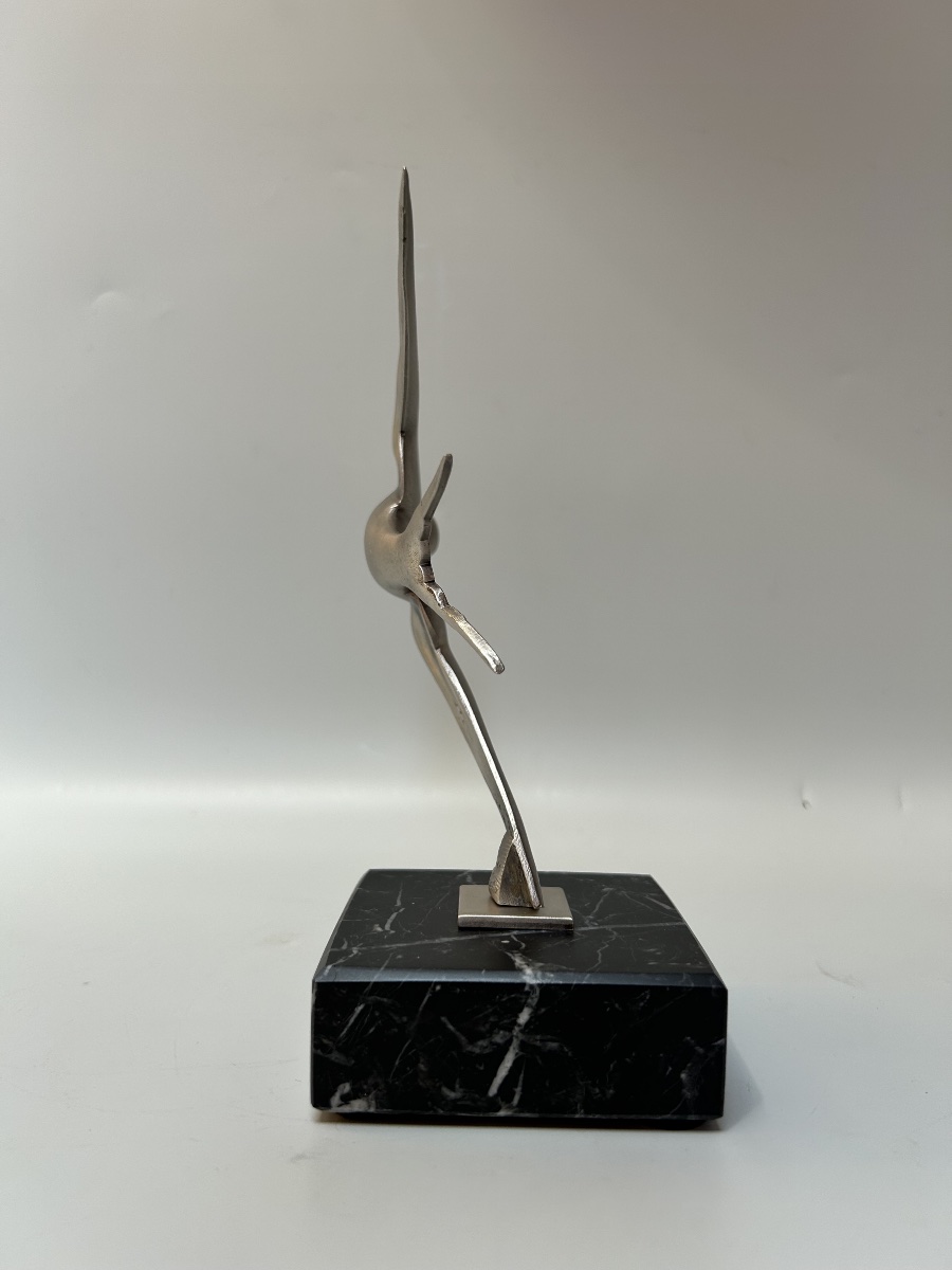 Sculpture art déco Hirondelle par G. Garreau-photo-2
