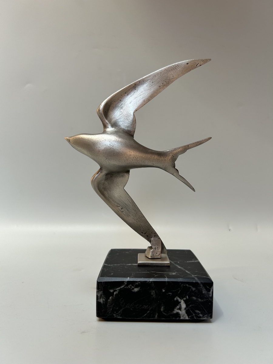 Sculpture art déco Hirondelle par G. Garreau-photo-2