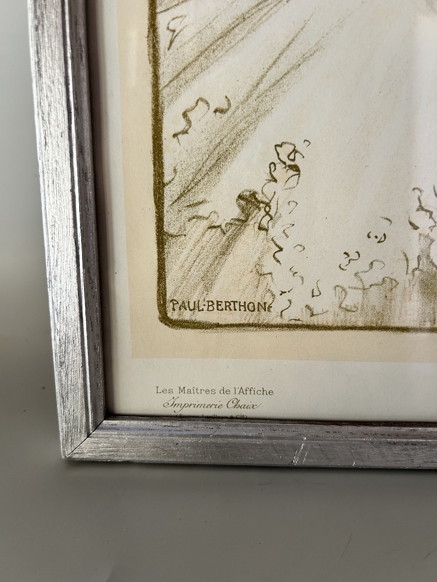 Lithographie art nouveau signée Paul Berthon-photo-4